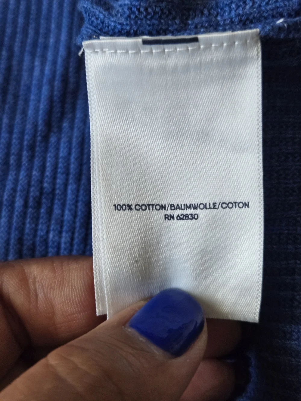 Lands' End Blue Cotton Twin Set Cardigan & Shell | Preppy Coastal Cottagecore L